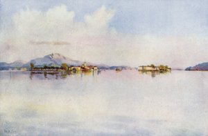 Isola Bella e Isola Pescatori, Lago Maggiore (cor litho) de Ella Du Cane
