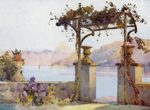 Limonta, Lago Como (cor litho) de Ella Du Cane