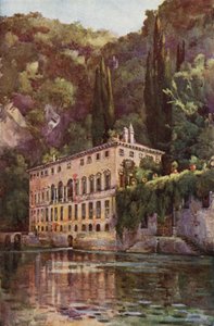 Villa Pliniana, Lago de Como (lito colorido)