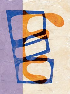 Formas abstratas em camadas