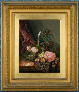 Roses and Still Life (óleo sobre tela) de Ellen Ladell
