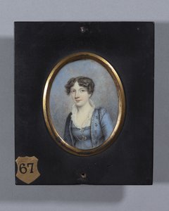 Sra. Morgan (aguarela em marfim)