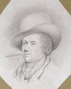 Retrato de Duc de Liancourt (1747-1827) após uma pintura de James Sharples (c.1751-1811) (lápis sobre papel)