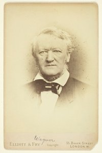 Retrato de Wagner, 1877. de Elliott and Fry