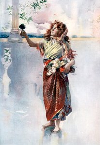 Ellaline Terriss em Bluebell no país das fadas, c1902. de Ellis and Walery