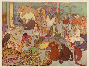 A Arca de Noé: A vida no mar (litografia a cores) de Elmer Boyd Smith