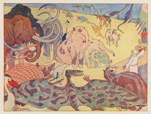 A Arca de Noé: Os que não quiseram entrar (litografia a cores)