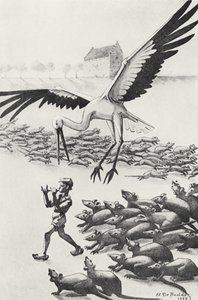 Nils, os Ratos e o Ganso, ilustração de 