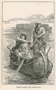 Harry Apressado e Caçador de Cervos (gravura) de Elviro Michael Andriolli