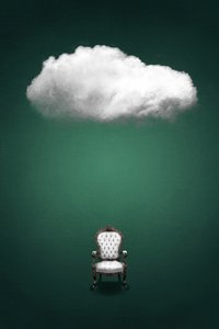 Cadeira «Floating Cloud» de Ema Paraschiv