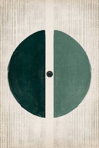 Círculo verde dividido minimalista de Ema Paraschiv