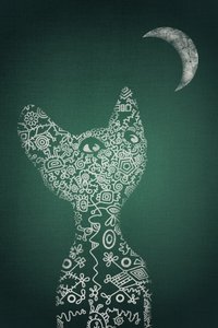 O Gato a Contemplar a Lua de Ema Paraschiv