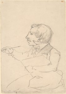 Esboço Eastman Johnson de Emanuel Gottlieb Leutze