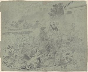 Nova York — Cena de rua de Emanuel Gottlieb Leutze