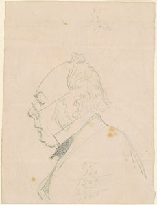 Perfil de um homem de Emanuel Gottlieb Leutze