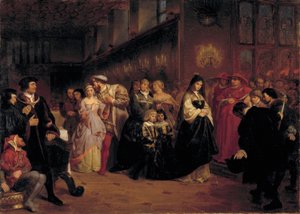 O namoro de Ana Bolena de Emanuel Gottlieb Leutze