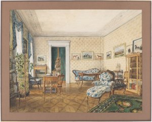 Sala de estar de um desportista