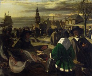 Mercado em Haia, c.1660