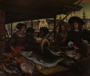 O Nieuwe Vismarkt (Novo Mercado de Peixe) em Amsterdã