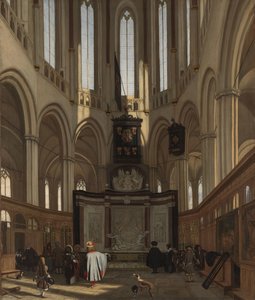 A Tumba de Michiel de Ruyter no Nieuwe Kerk, Amsterdão
O coro do Nieuwe Kerk em Amsterdão com o túmulo de Michiel de Ruyter
