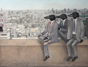 Três corvos, 2010 (óleo sobre tela)