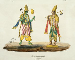 Parashurama, gravado por de Marlet e du Bouloi de Emil Beau