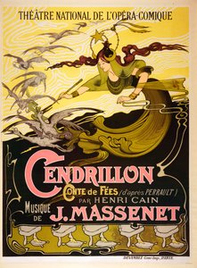 Cendrillon (Cinderela), ópera do conto de fadas 1899 por Jules Massenet (12 maio 1842 - 13 agosto 1912) de Emil Bertrand