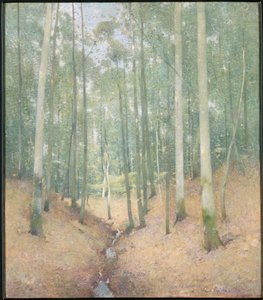 Interior de madeira de Emil Carlsen