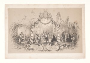 Folha comemorativa sobre o retorno das tropas após a guerra 1848-1850 de Emil Ditlev Bærentzen