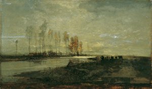 Na Thaya, perto de Lundenburg II de Emil Jakob Schindler
