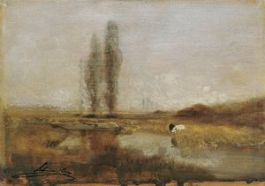 Paisagem mourisca perto de Lundenburg de Emil Jakob Schindler