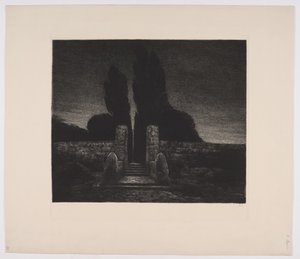 Um cemitério. Tarde de Emil Krause