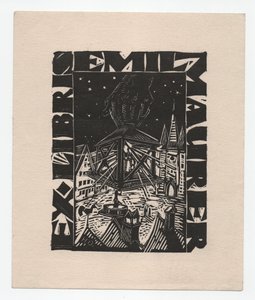 Ex Libris Emil Maurer (gravura) de Emil Maurer