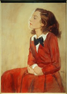 Elisabeth Bergner, Retrato - Desenho v. E.Orlik