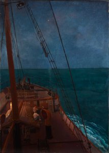 Viagem nocturna no Mediterrâneo de Emil Orlik