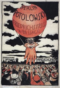 Cartaz para o fabricante de luvas Potolowsky, 1897