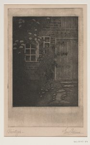 Parede da casa com flores de Emil Petersen