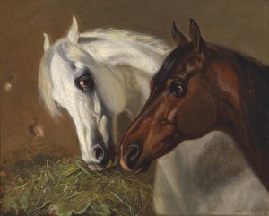 Duas cabeças de cavalo de Emil Volkers