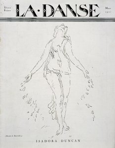 Isadora Duncan (dançarina americana de origem irlandesa) de Emile Antoine Bourdelle