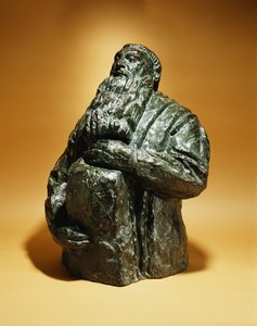Rodin olha para trás; Rodin Penche en Arriere, 1909 de Emile Antoine Bourdelle