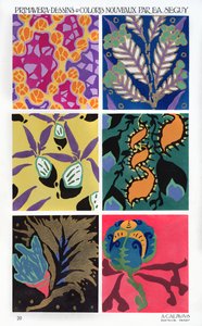 Novos designs e cores para papel de parede, produzidos para o Estúdio de Design 