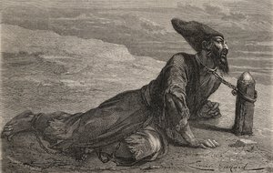 Um escravo persa mantido em cativeiro na Turquia, ilustração de "O Mundo nas Mãos", gravura de Gauchard-Brunier, publicada em 1878 (gravura)