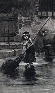 Cena de Les Miserables, de Victor Hugo: Cosette sweeping (gravação)