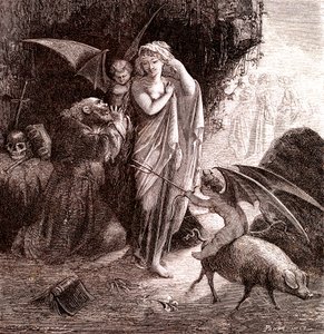 Um homem santo. 1866 (gravura) de Emile Antoine Bayard