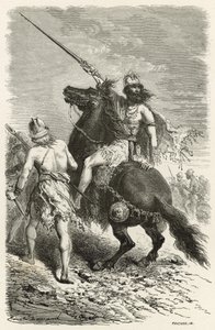 Guerreiros na idade do ferro de Emile Antoine Bayard