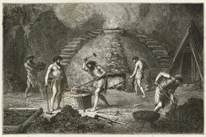 O forno primitivo para extração de ferro de Emile Antoine Bayard
