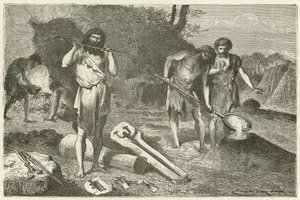 Uma oficina de moldagem na idade do bronze de Emile Antoine Bayard