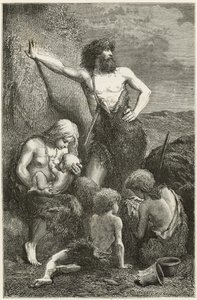 Uma família na idade da pedra de Emile Antoine Bayard