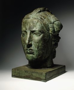Chefe da Liberdade; Tete de Liberte, c.1914 (bronze com pátina verde) de Emile Antoine Bourdelle