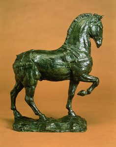 Cavalo sem Sela, c.1915 (bronze com pátina verde) de Emile Antoine Bourdelle